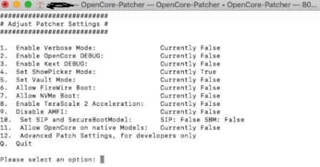 Abrir o programa Open Core