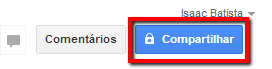 Botão compartilhar do Google Docs Botão compartilhar do Google Docs